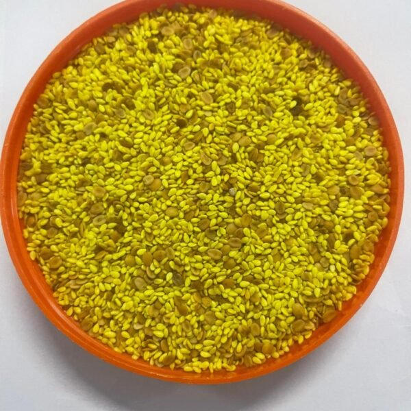1kg Turmeric Roasted Sesame Seeds and roasted Split Coriander Seed Mix, with Ground Rock Sea Salt, Indian Mukhwas, Mouth Freshener Dhana Dal